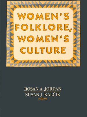 cover image of Women's Folklore, Women's Culture